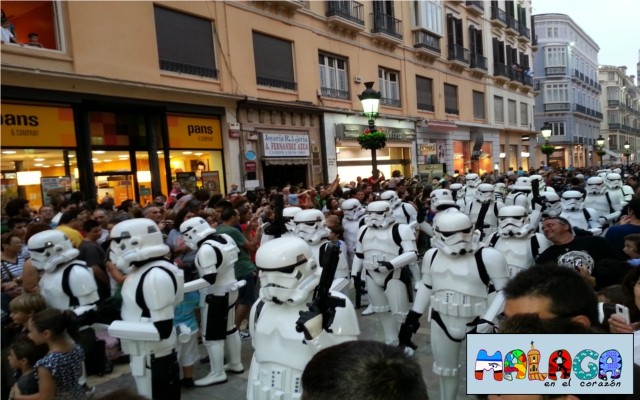 Desfile Tropas Imperiales Guerra de las Galaxias en Málaga